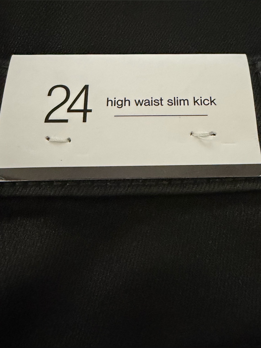 7 For All Mankind High-Waist Slim Kick Coated Jeans Black Sz 24 NWT - Picture 9 of 10